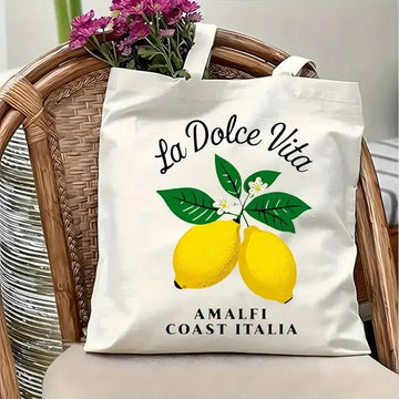 Lemon Canvas Tote Bag