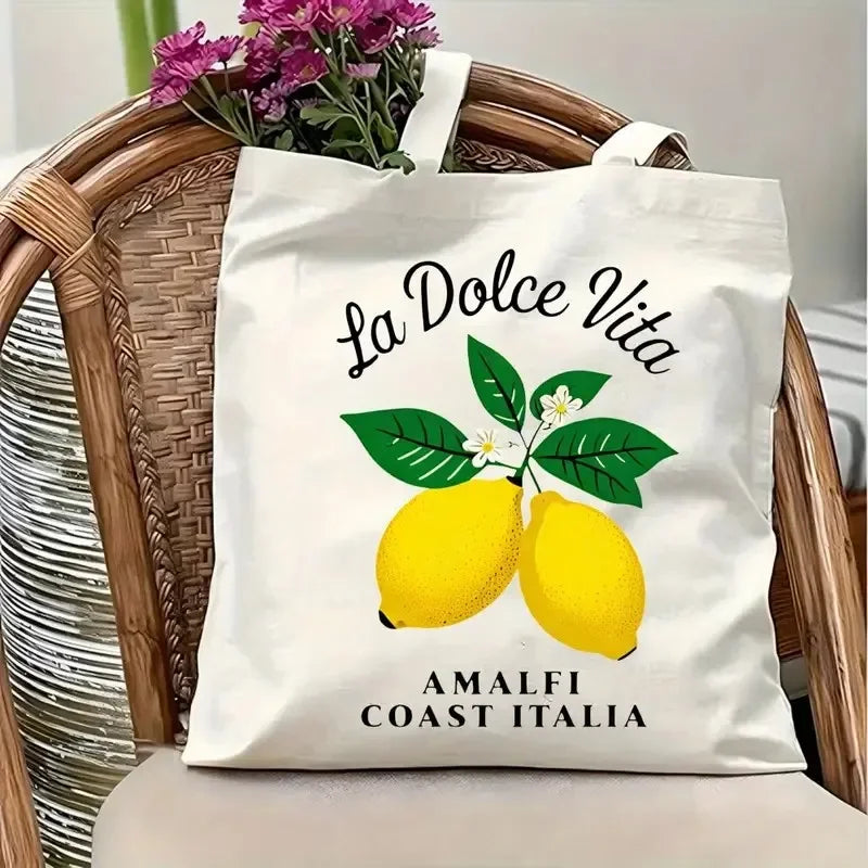 Lemon Canvas Tote Bag