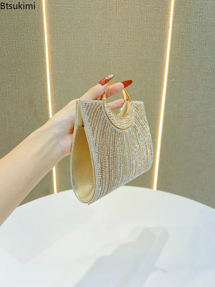 Glitter Rhinestone Clutch Bag