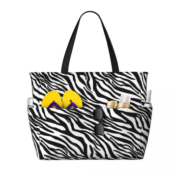 Zebra Beach Travel Tote