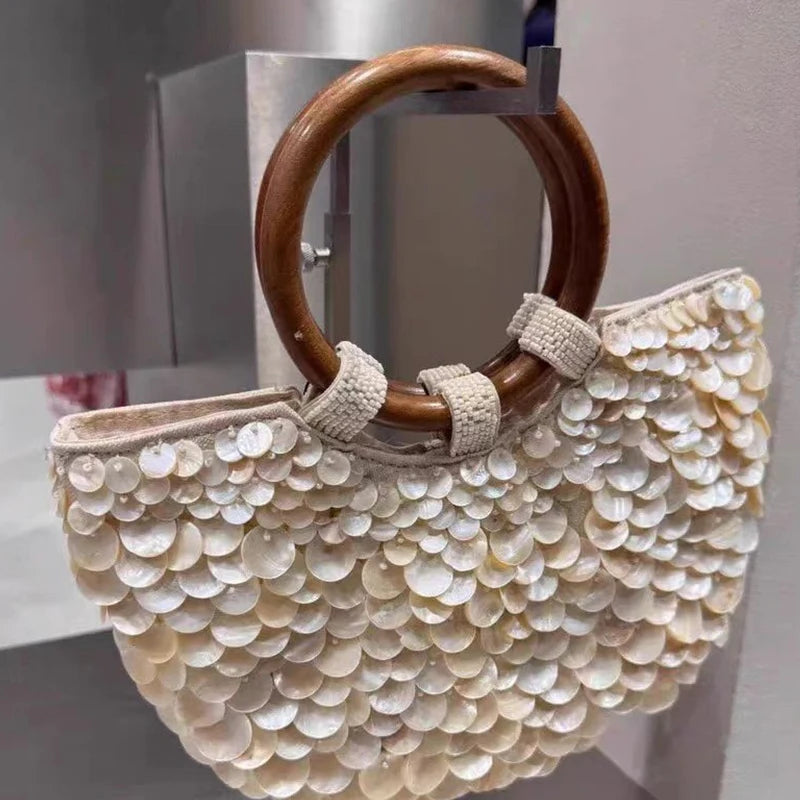 Handmade Beaded Crossbody Bag