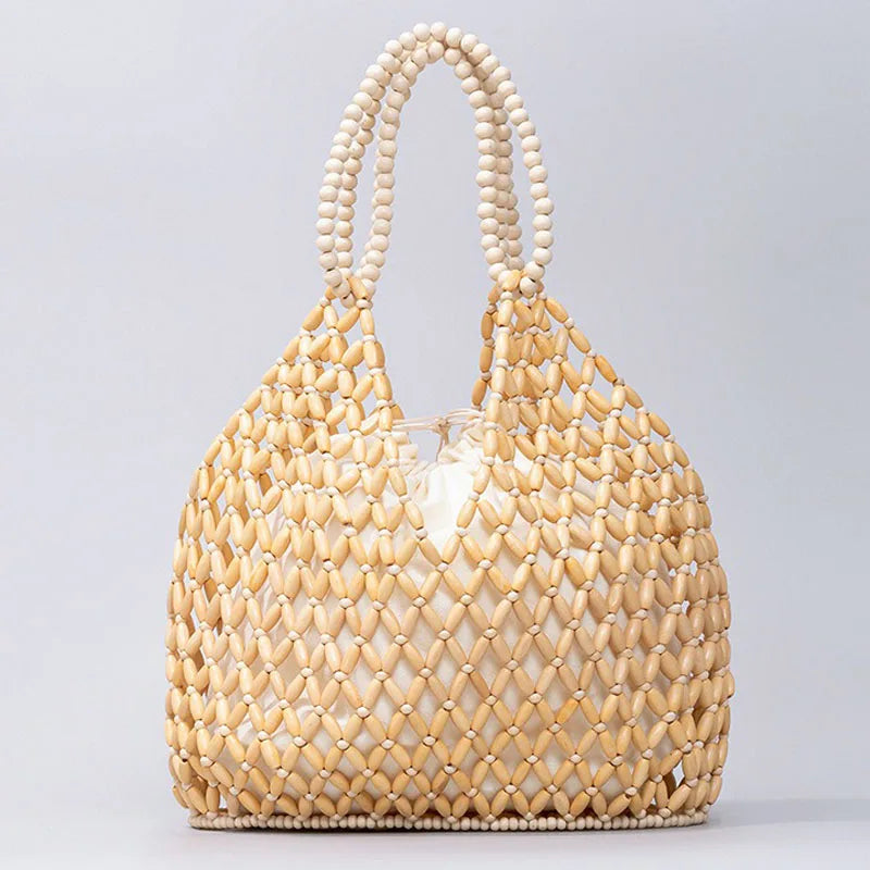 Handmade Beaded Beach Bag