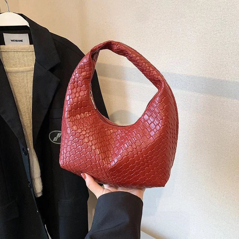 Woven Embossed Tote Bag