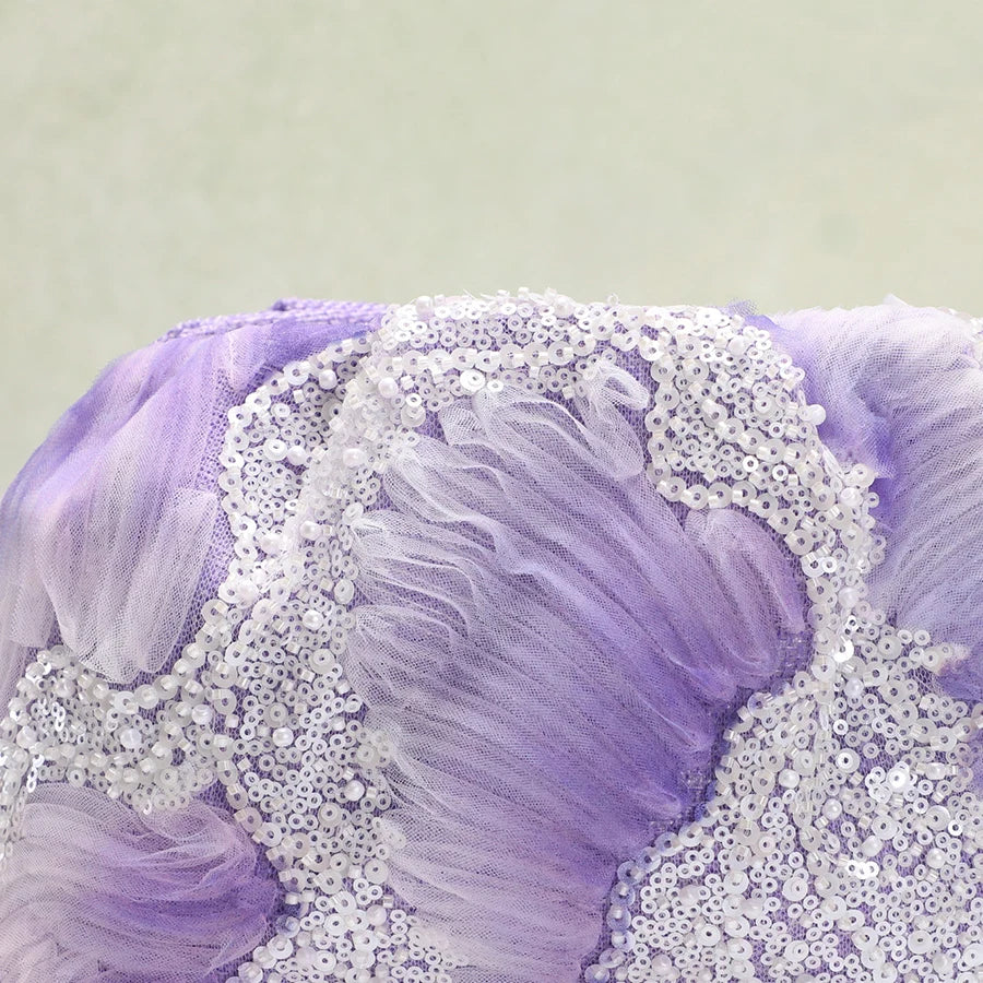 Sequin Shell Clutch Bag