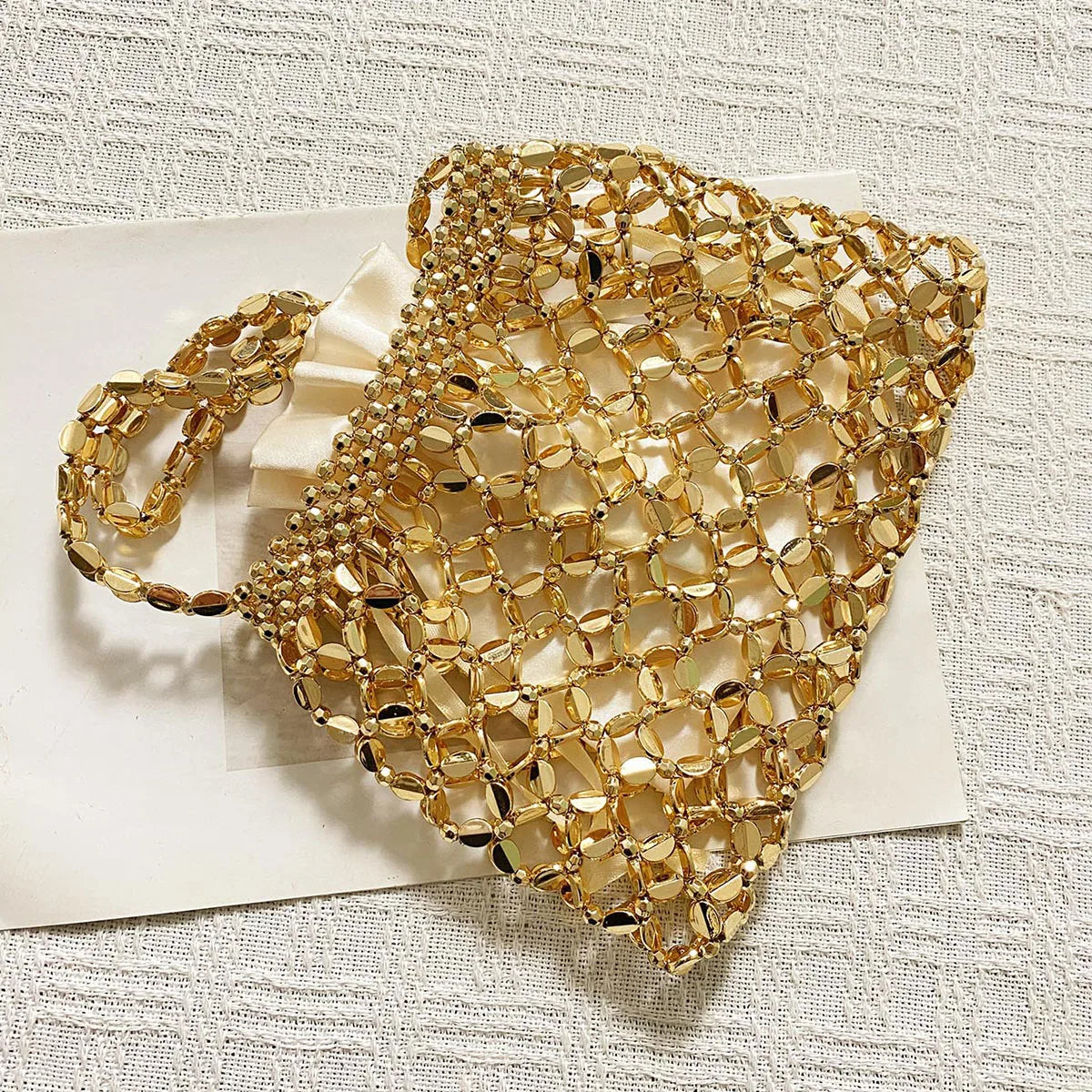 Handmade Beaded Shoulder Bag