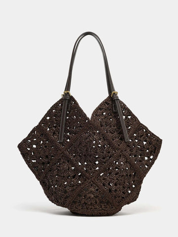 Woven Coconut Tote Bag
