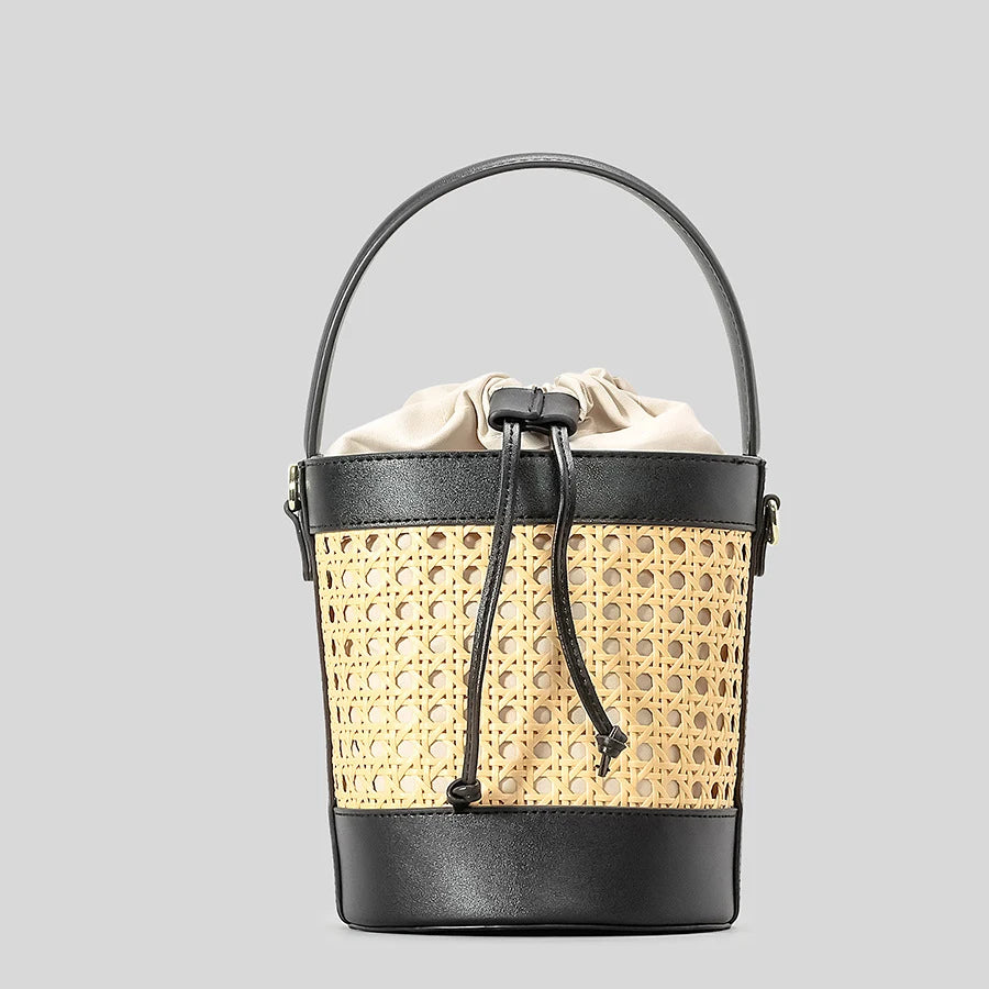 Woven Bucket Beach Bag