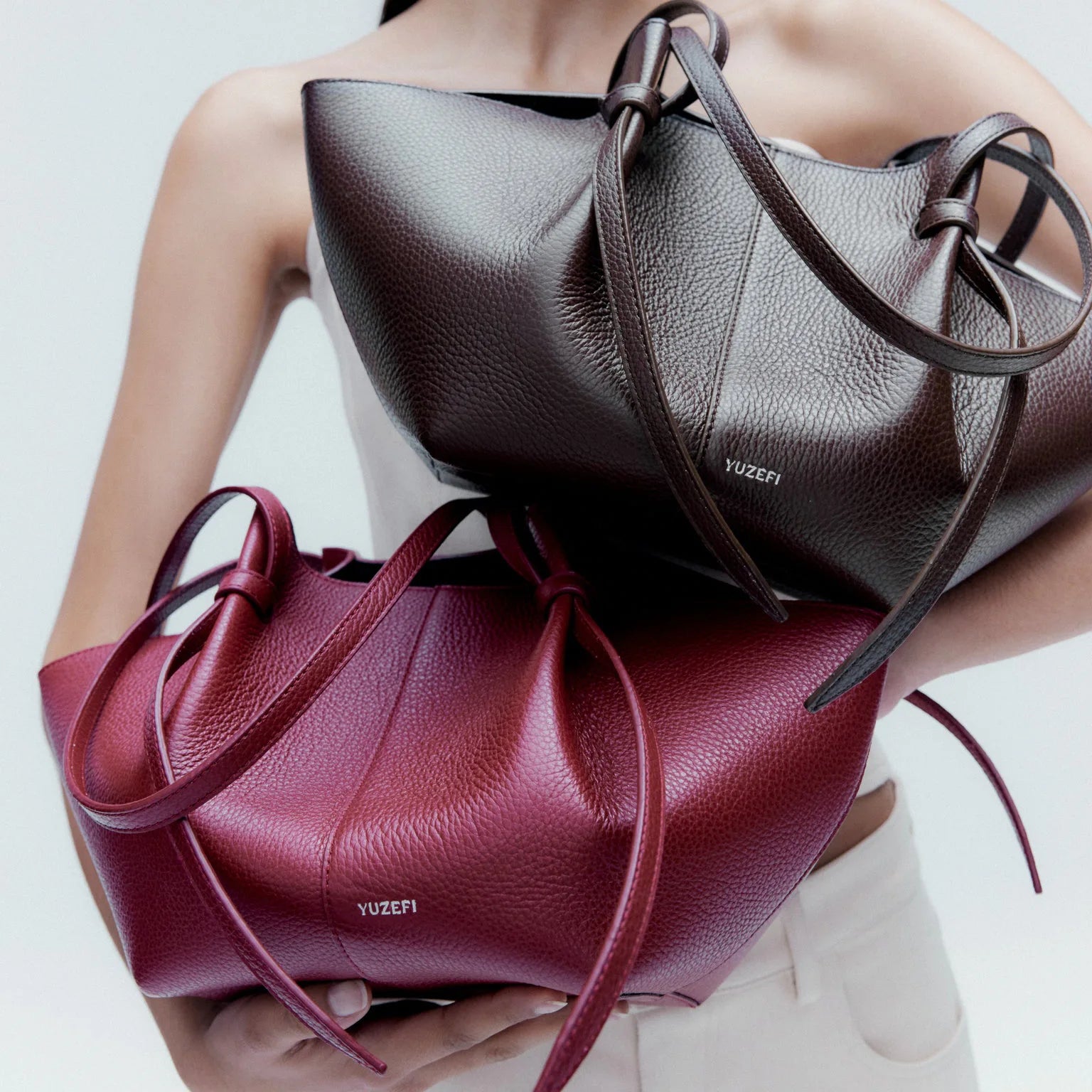Genuine Leather Mochi Tote