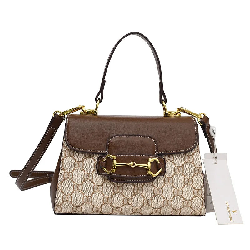 Colorblock Saddle Crossbody Bag