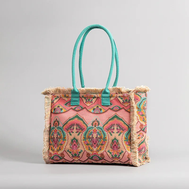 Bohemian Canvas Tote Bag