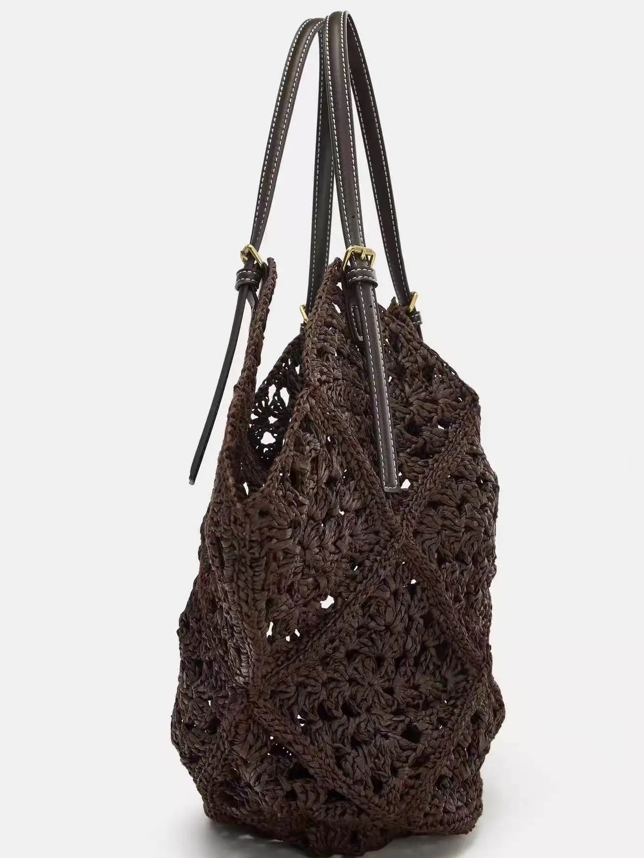 Woven Coconut Tote Bag