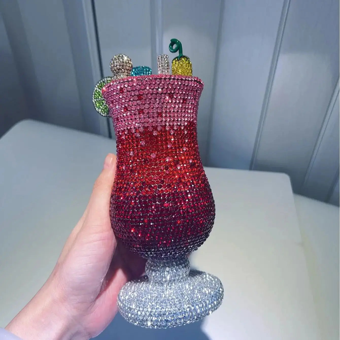 Cocktail Rhinestone Clutch Bag