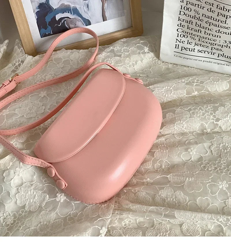 Candy Color Saddle Bag