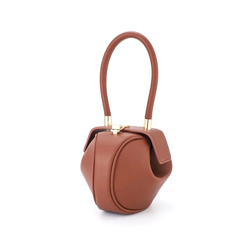 Round Bowling Shoulder Bag