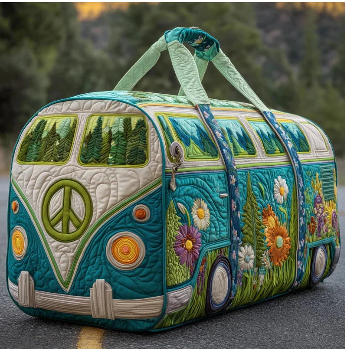 Vintage Floral Duffel Bag