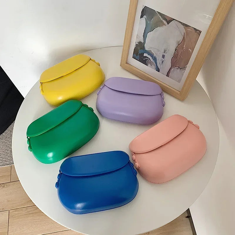 Candy Color Saddle Bag