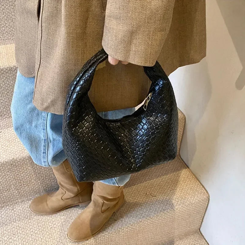 Woven Embossed Tote Bag