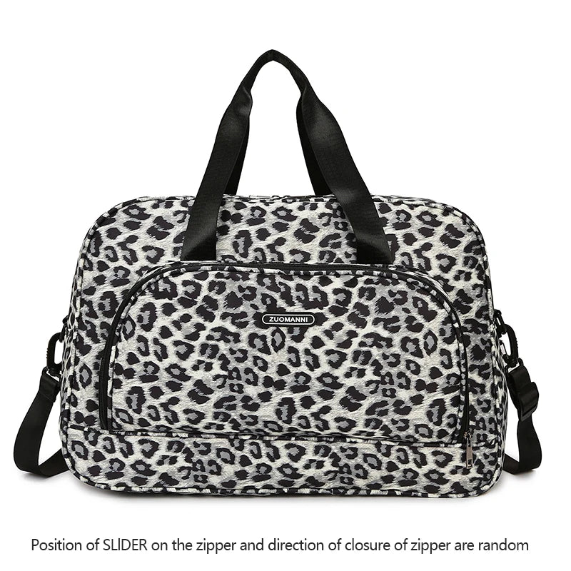 Leopard Print Travel Tote