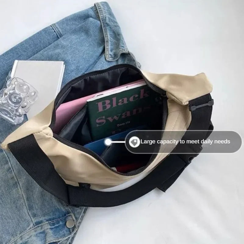 Nylon Hobo Tote Bag
