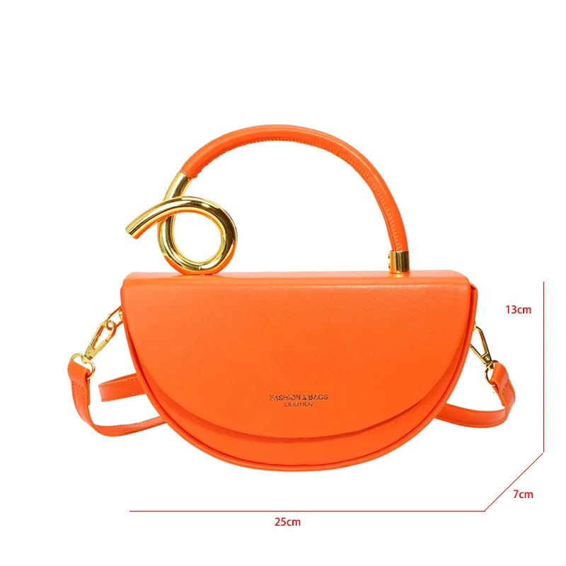 Semicircle Saddle Crossbody Bag