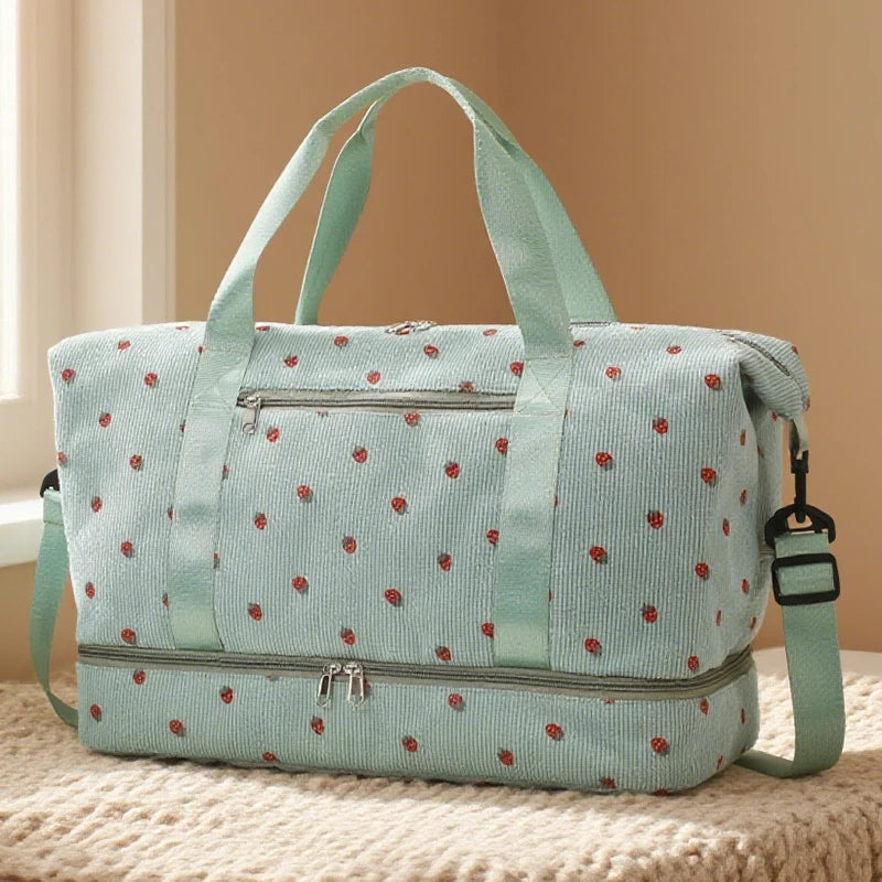Corduroy Travel Duffel Bag