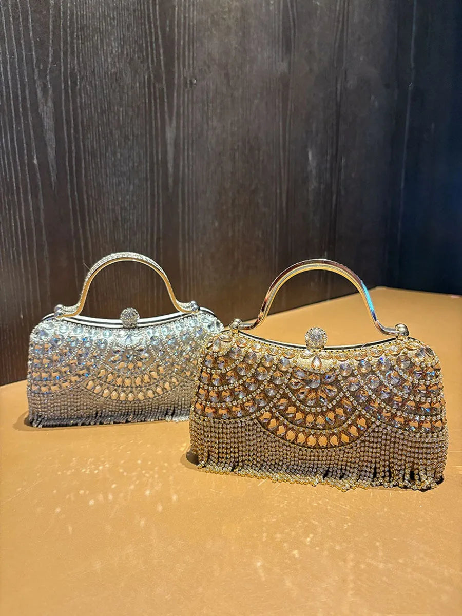 Tassel Rhinestone Evening Bag