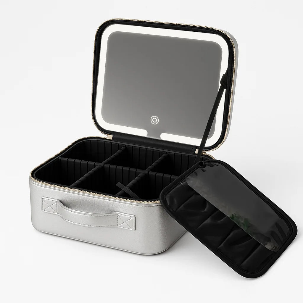 LED Mirror Makeup Case