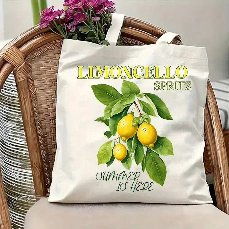 Lemon Canvas Tote Bag