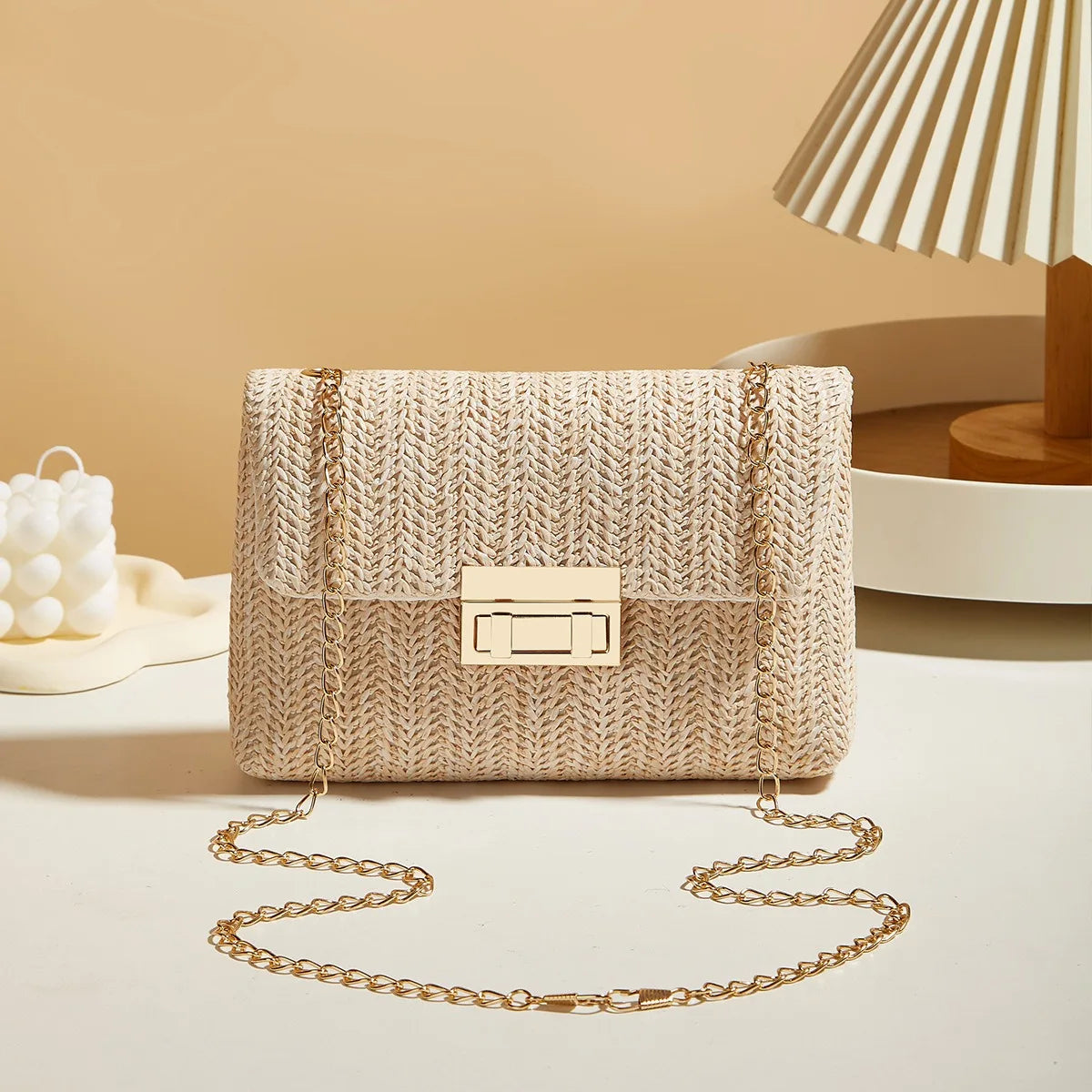 Boho Straw Crossbody Bag