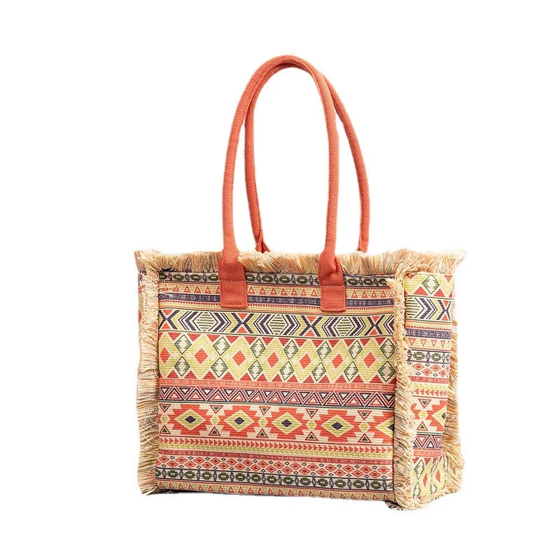 Bohemian Canvas Tote Bag