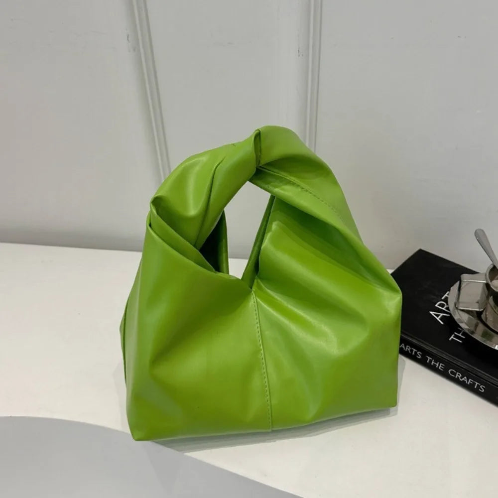 Pleated PU Hobo Bag