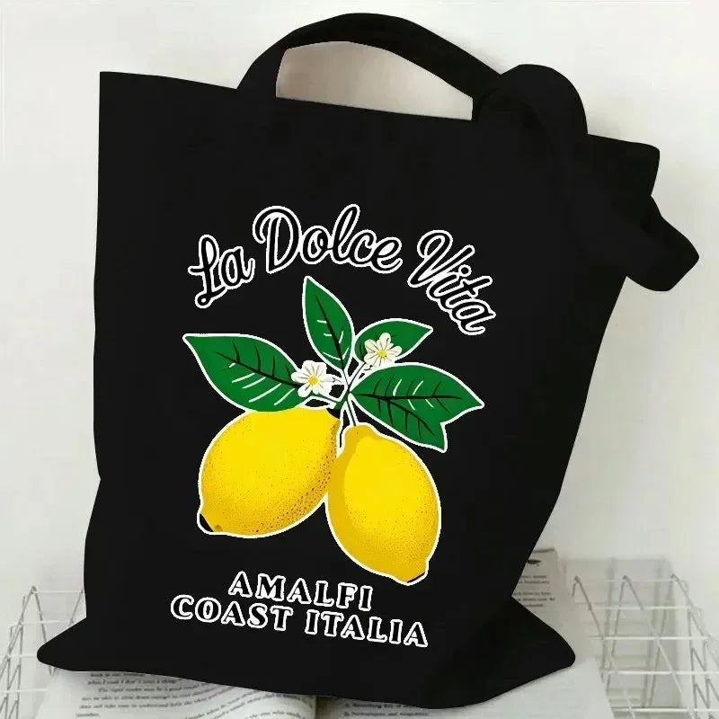 Lemon Canvas Tote Bag