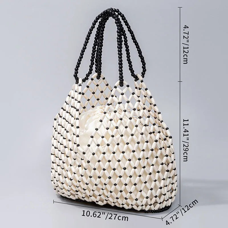 Handmade Beaded Beach Bag