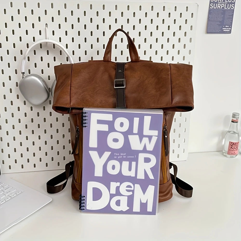 Vintage Roll Top Backpack