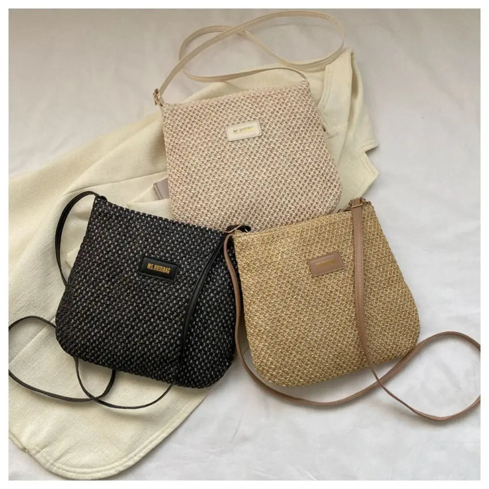 Summer Straw Shoulder Bag