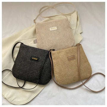 Summer Straw Shoulder Bag