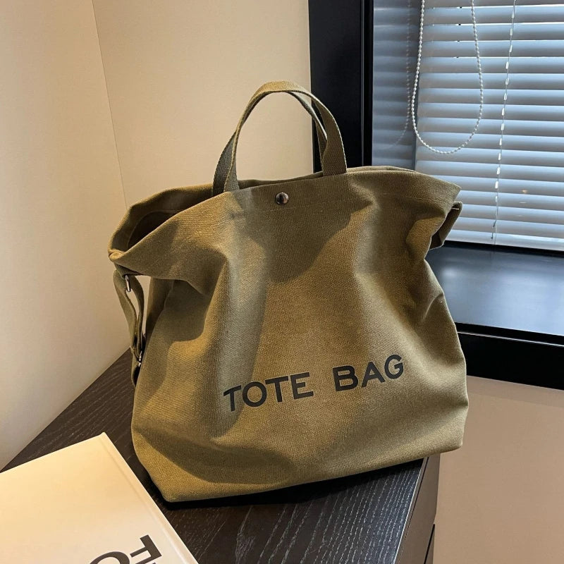 Retro Canvas Tote Bag