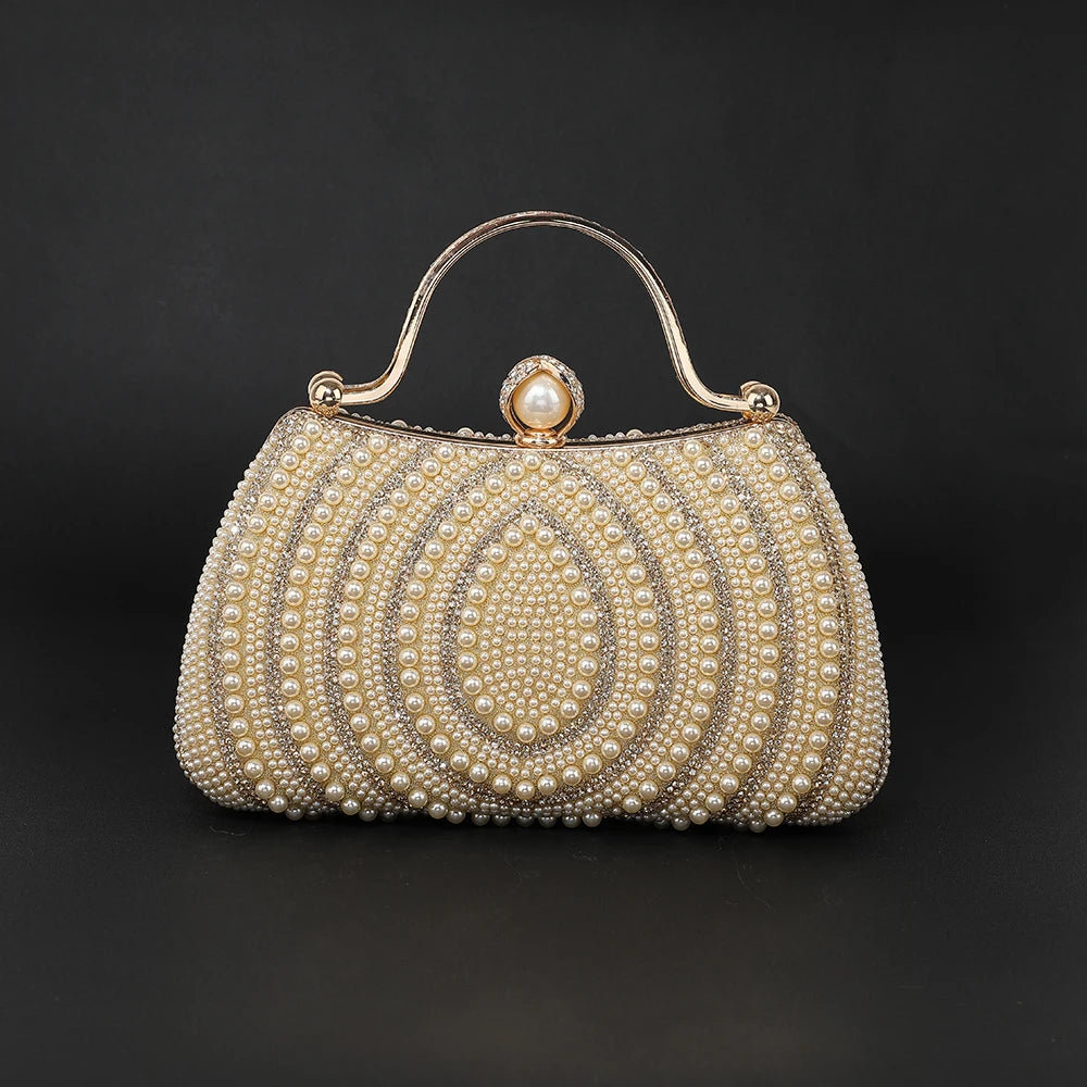 Pearl Diamond Evening Bag