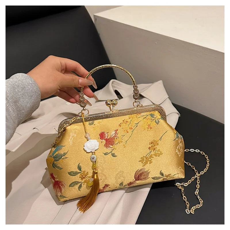 Embroidered Chinese Clutch Bag