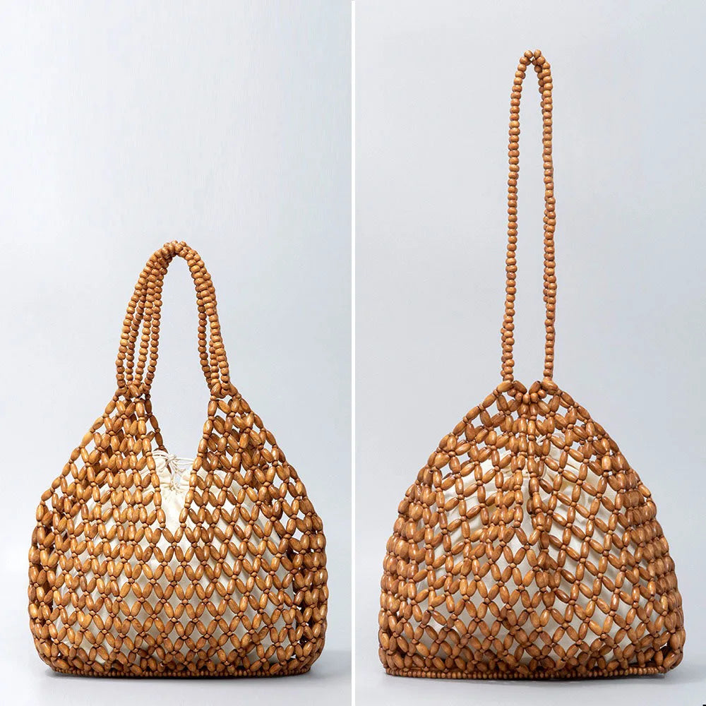 Handmade Beaded Beach Bag