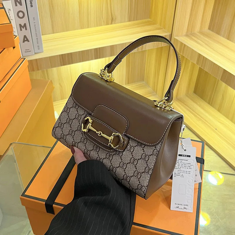 Colorblock Saddle Crossbody Bag