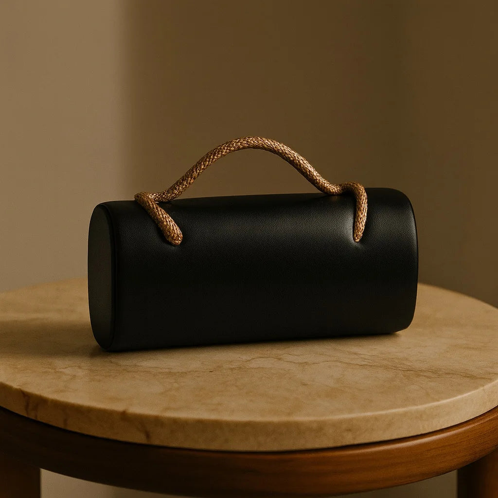 Snake Print Clutch Bag
