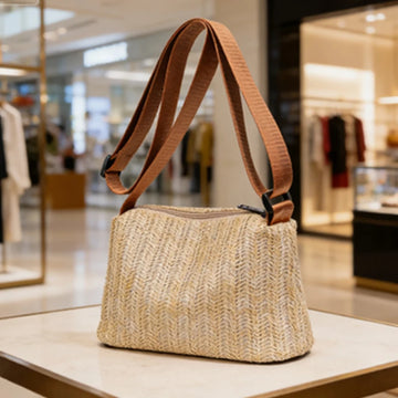 Woven Straw Beach Bag