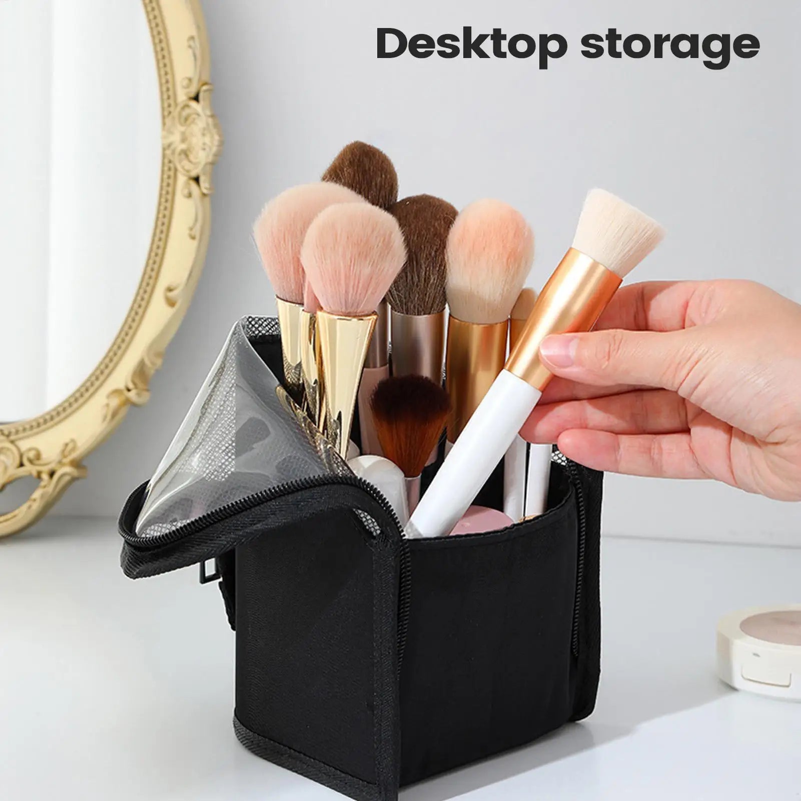 Standing Waterproof Makeup Bag