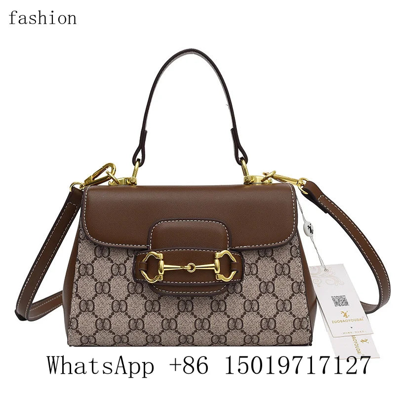 Colorblock Saddle Crossbody Bag