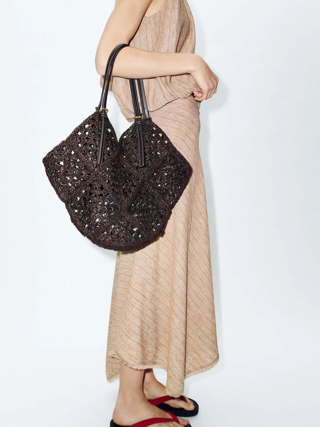 Woven Coconut Tote Bag