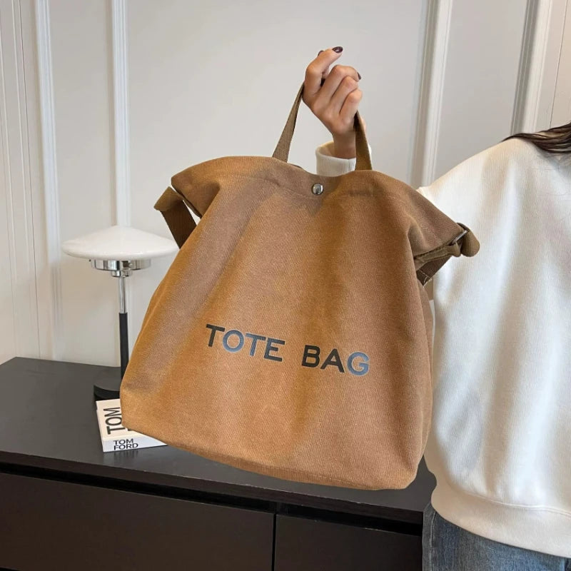 Retro Canvas Tote Bag