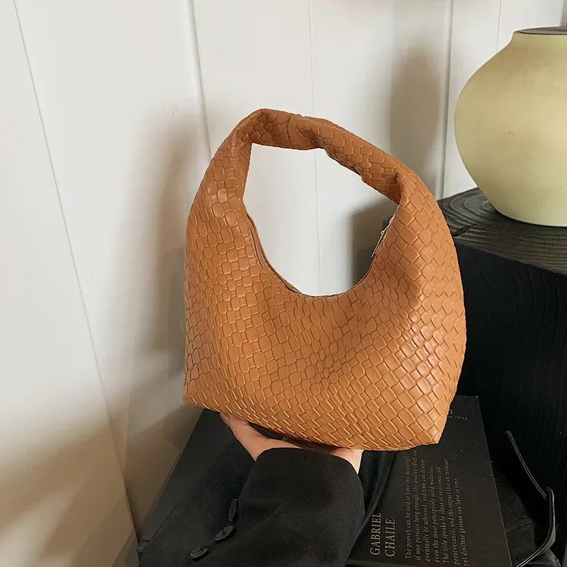 Woven Embossed Tote Bag