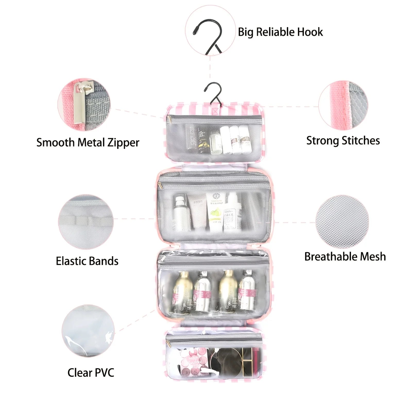 Foldable Stripe Travel Bag