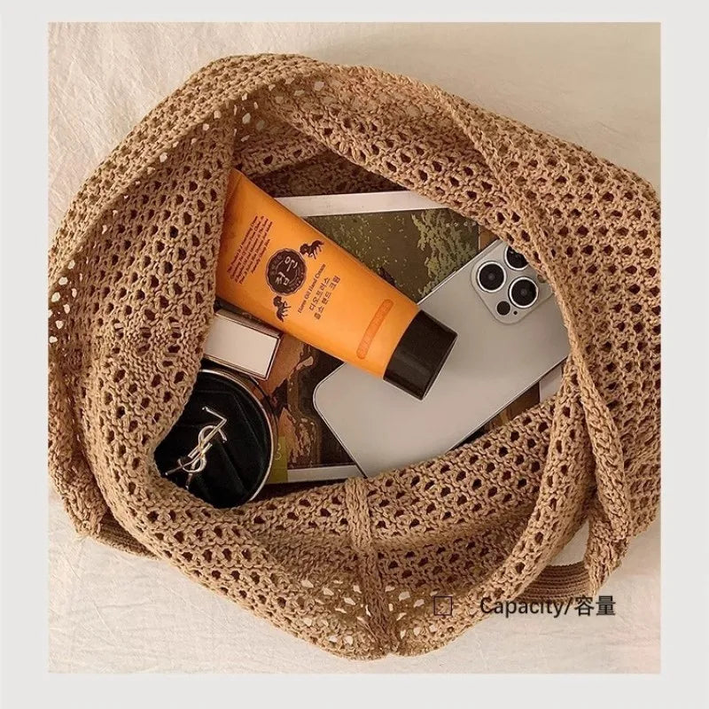 Crochet Daisy Tote Bag